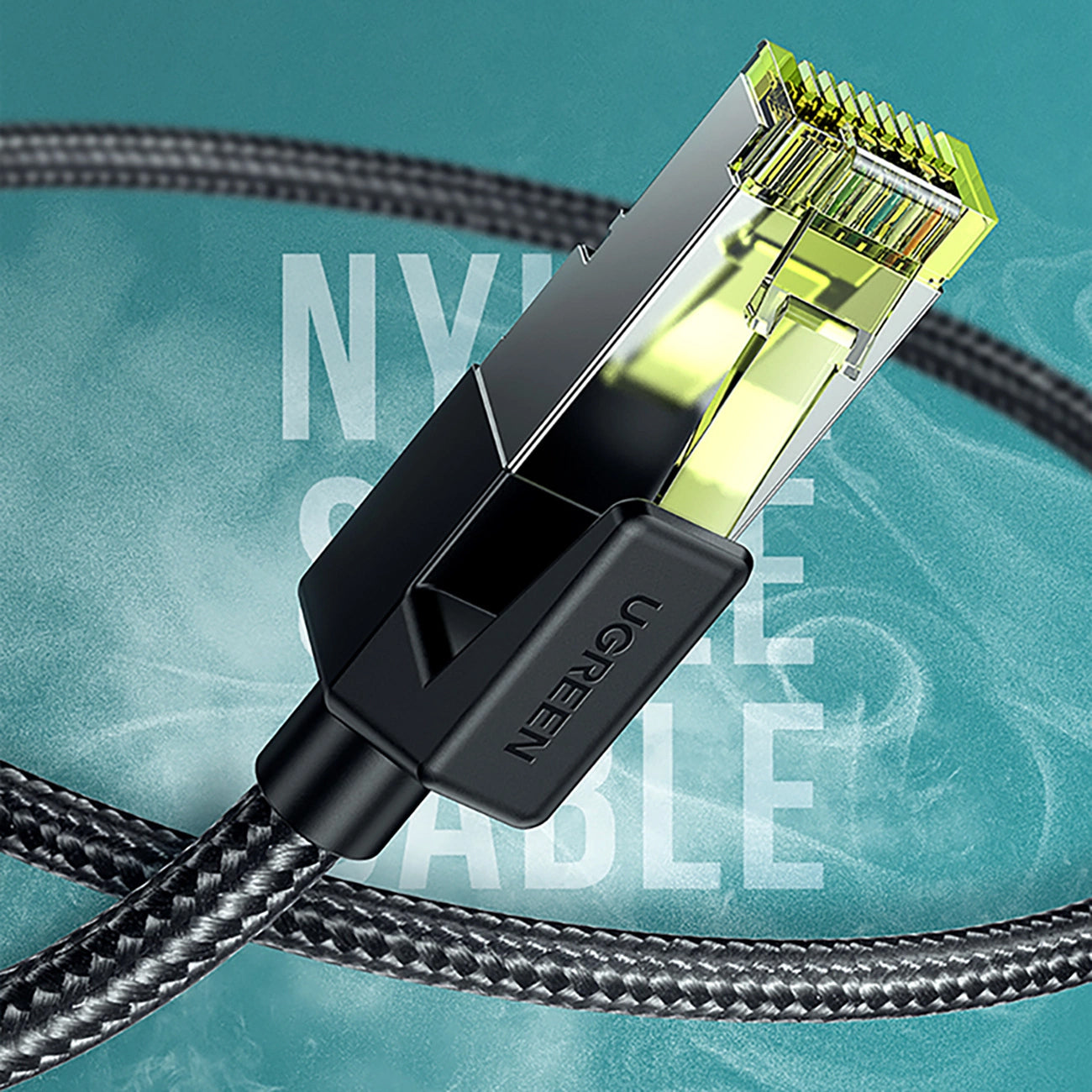Network Cable UGREEN NW150, UTP, Cat7, 2m, Black