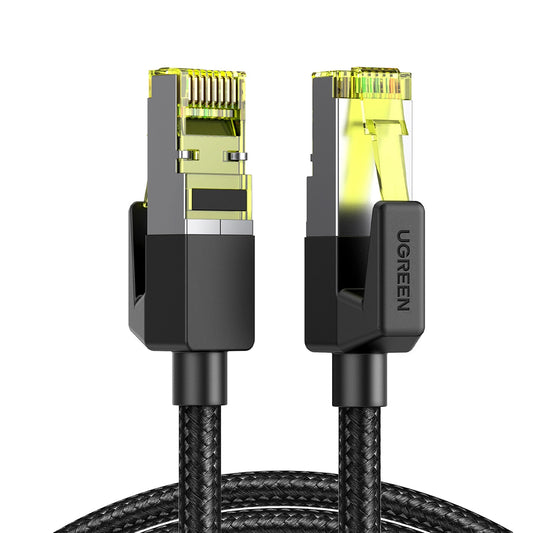 Мрежов кабел UGREEN NW150, UTP, Cat7, 2 м, черен