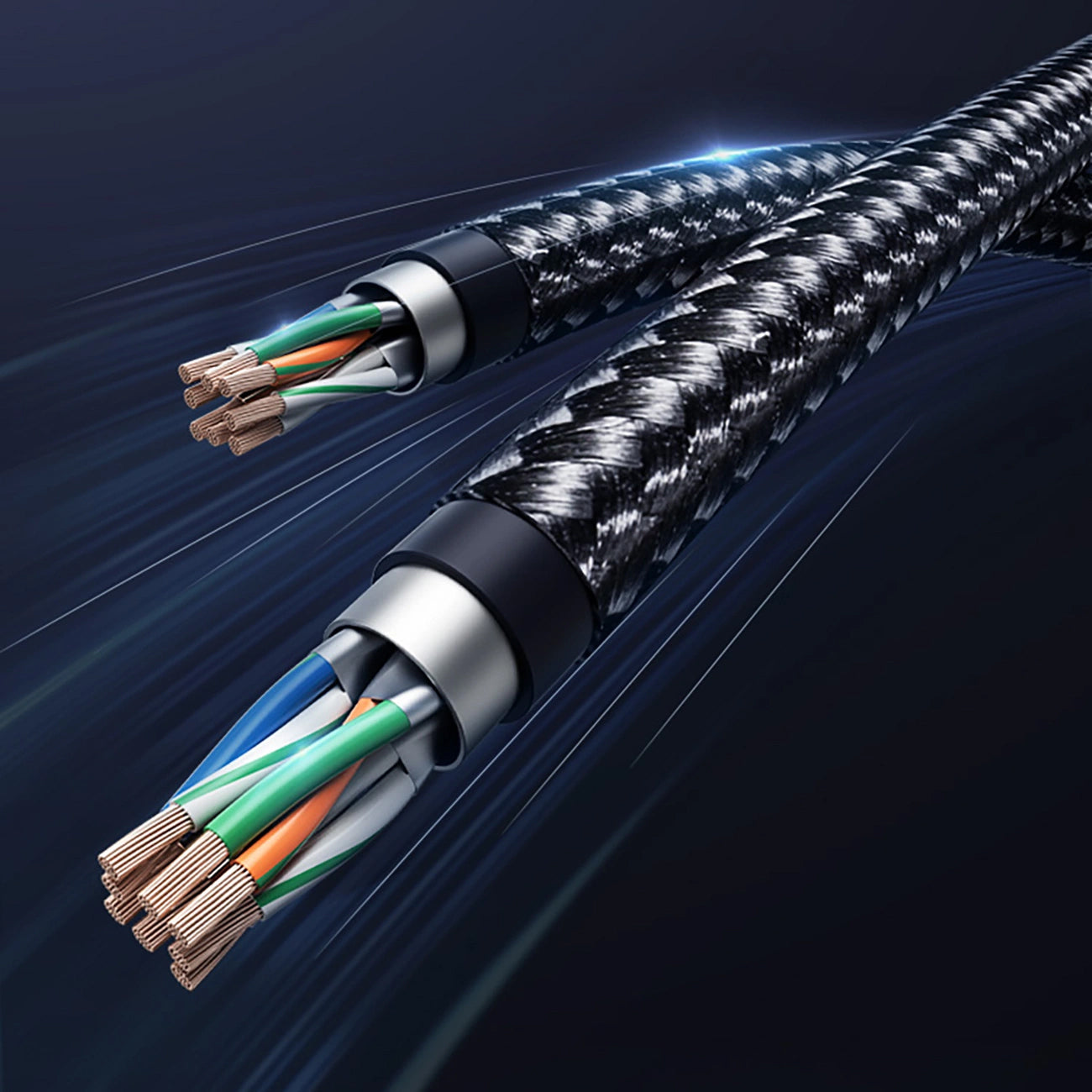 UGREEN NW153 Network Cable, UTP, Cat8, 1.5m, Black