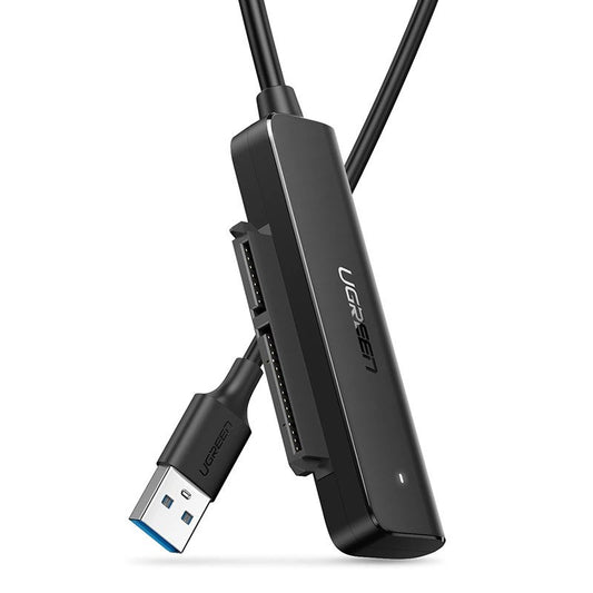 Кабел UGREEN CM321, USB-A 3.0 - SATA 2,5 инча, 0,5 м, черен
