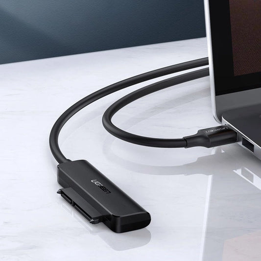Кабел UGREEN CM321, USB-A 3.0 - SATA 2,5 инча, 0,5 м, черен