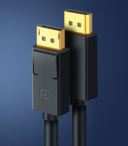 Видеокабел UGREEN DP102, DisplayPort към DisplayPort, 4K, 1,5 м, черен