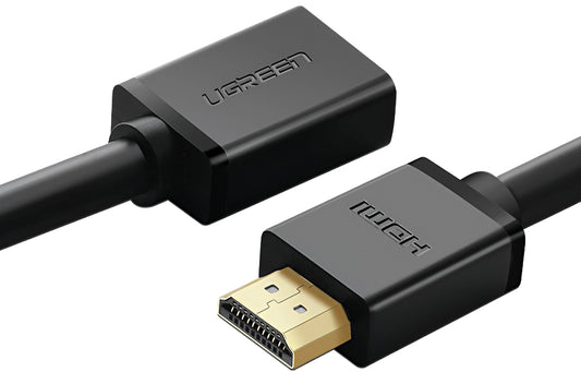 Удължителен видео кабел UGREEN HD107, HDMI - HDMI, 4K, 3m, Черен