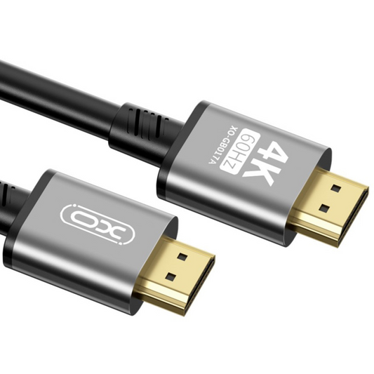 Видео кабел XO Design GB017B, HDMI - HDMI, 4K, 5m, Черен