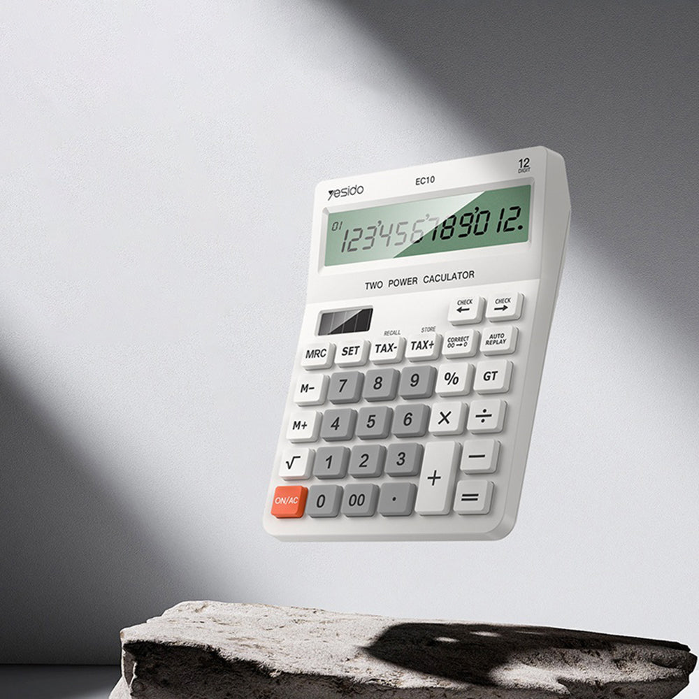 Калкулатор за бюро Yesido EC10, Бял