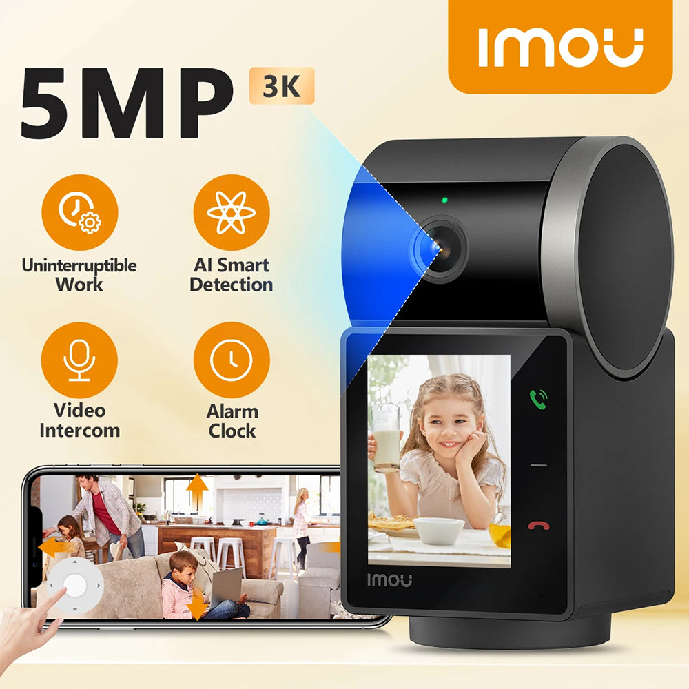 Камера за наблюдение Imou Rex VT Pro, Wi-Fi, 3K, за вътрешен монтаж IPC-S2VBP-5M0WR