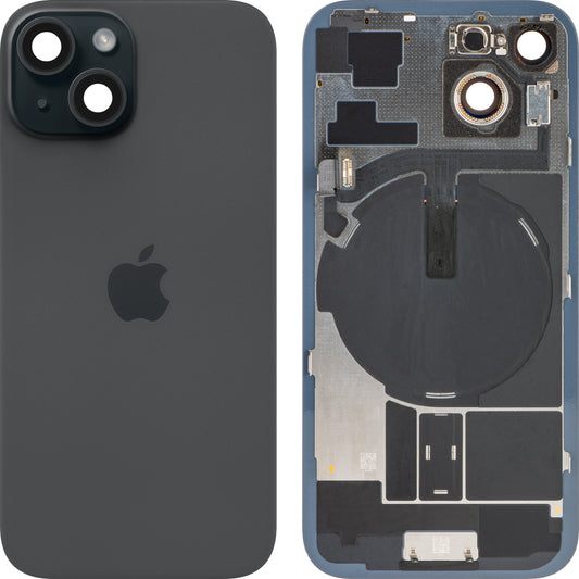 Капак на батерията за Apple iPhone 15, черен, за смяна