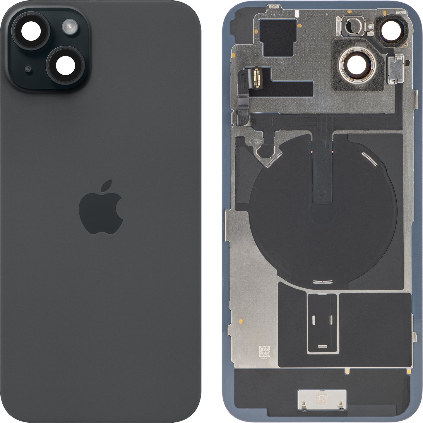 Капак за батерията на Apple iPhone 15 Plus, черен, за размяна