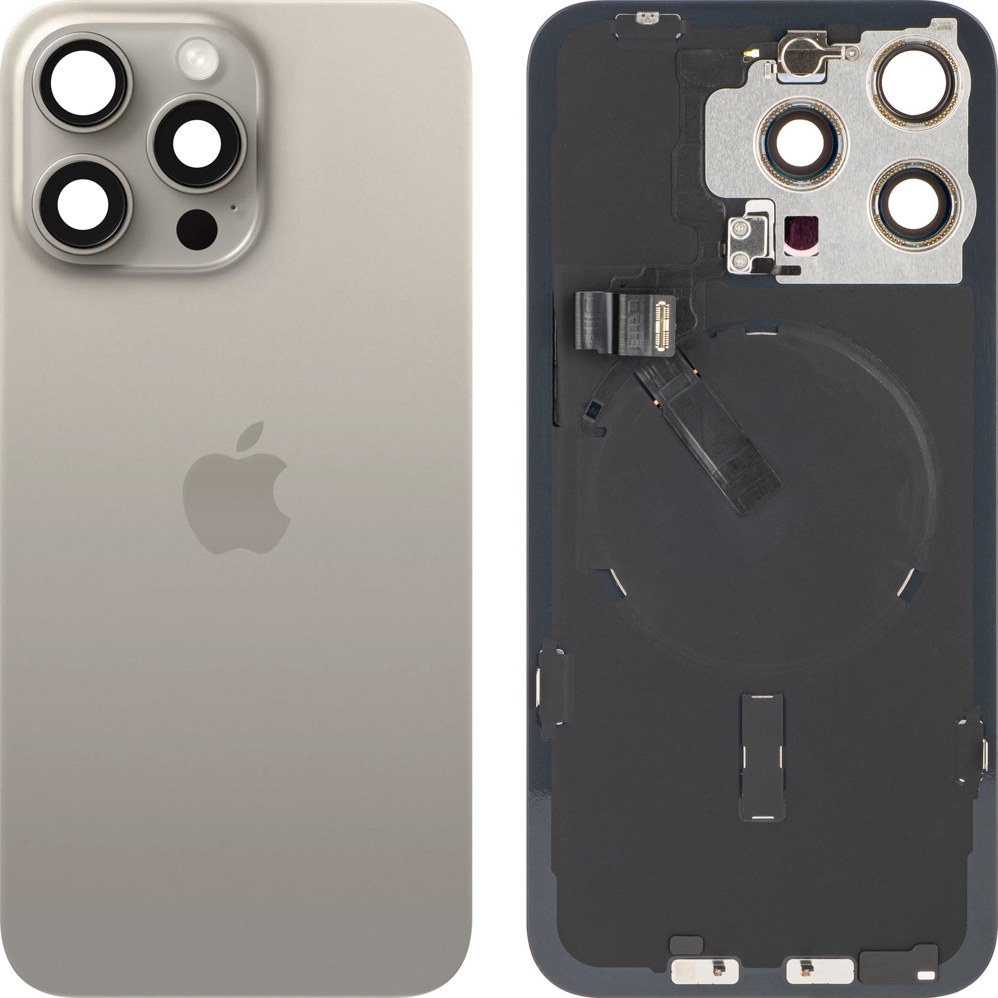Капак за батерия Apple iPhone 15 Pro Max, бежов (естествен титан), смяна