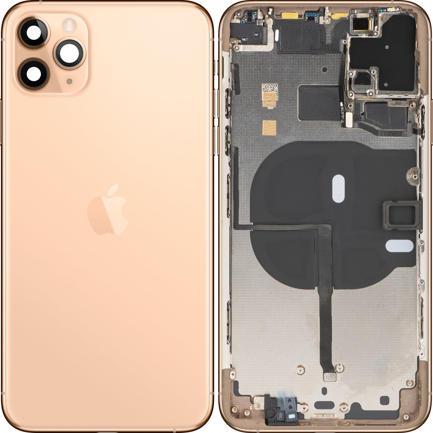 Капак за батерията на Apple iPhone 11 Pro Max, с половин калъф, златист, за размяна