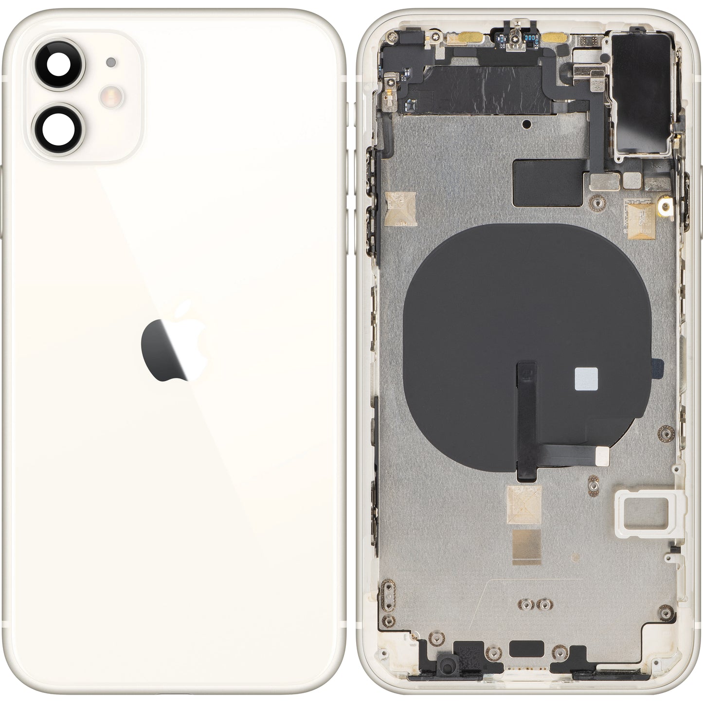 Капак за батерията на Apple iPhone 11, със среден калъф, бял, за смяна