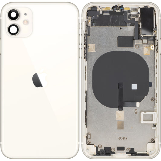 Капак за батерията на Apple iPhone 11, със среден калъф, бял, за смяна