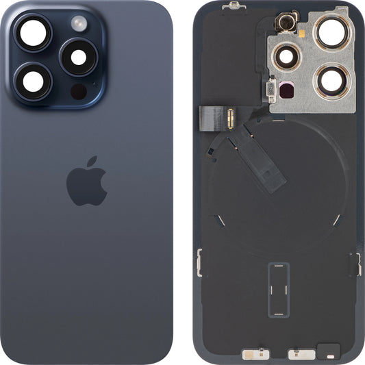 Капак за батерия Apple iPhone 15 Pro, син (Blue Titanium), Swap
