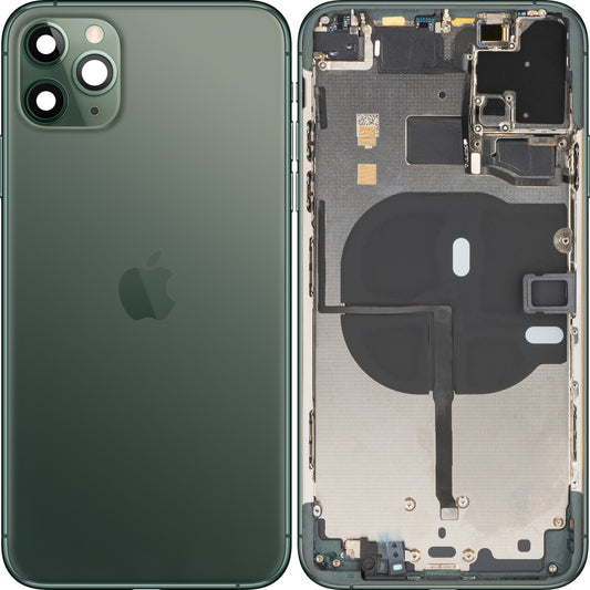 Капак за батерията на Apple iPhone 11 Pro Max, с половин калъф, среднощно зелено, смяна
