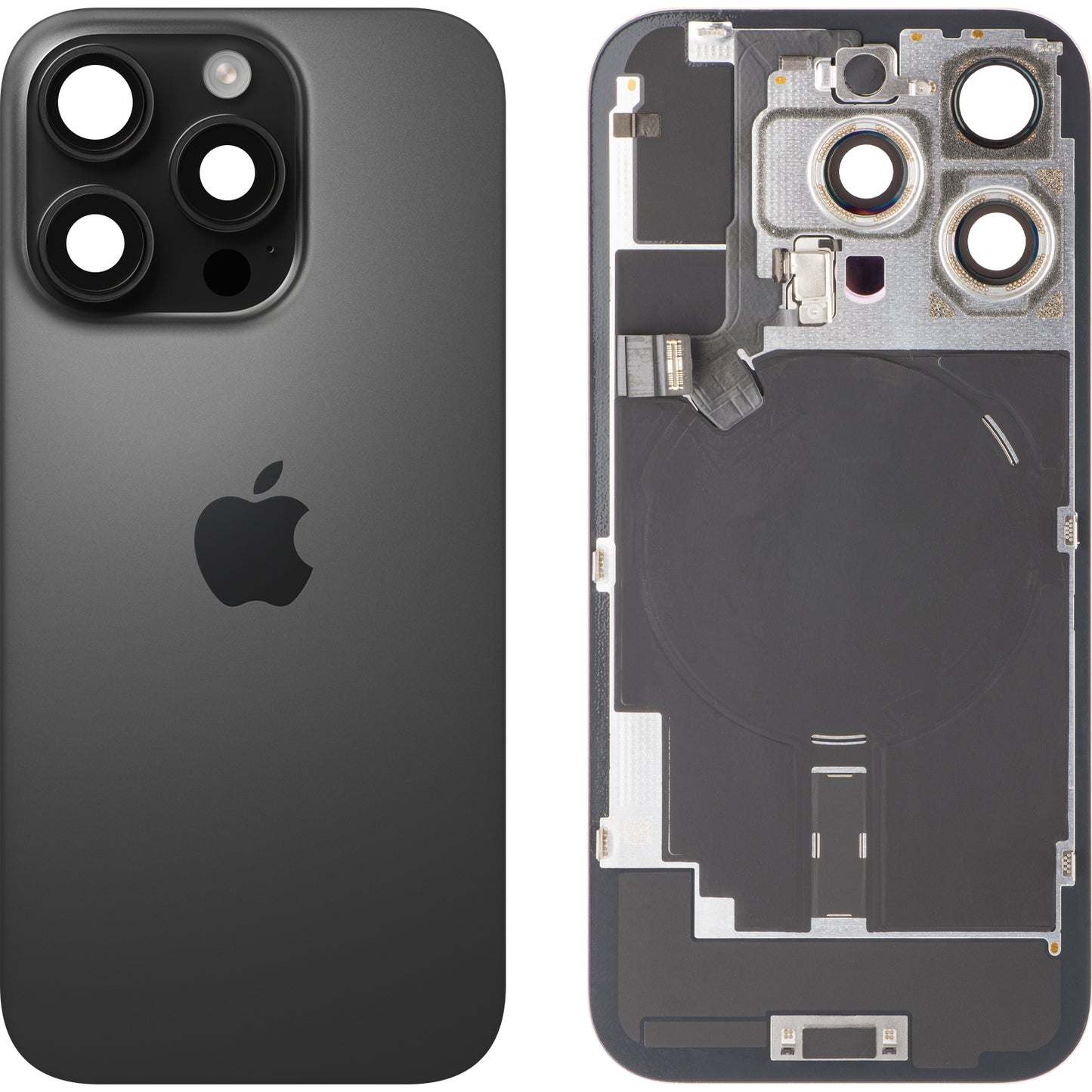 Капак за батерия Apple iPhone 16 Pro, Черен (Black Titanium), Swap Premium
