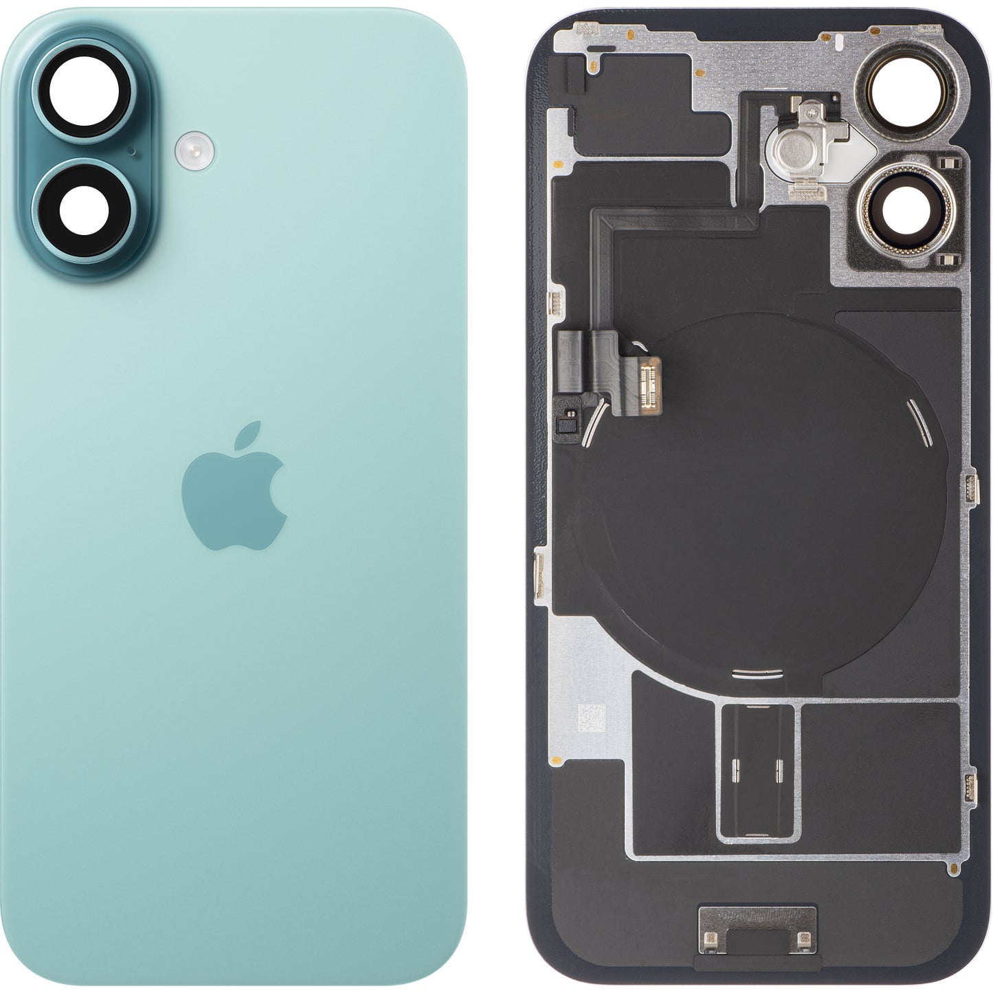 Apple iPhone 16 Battery Cover, Green (Teal), Premium Swap