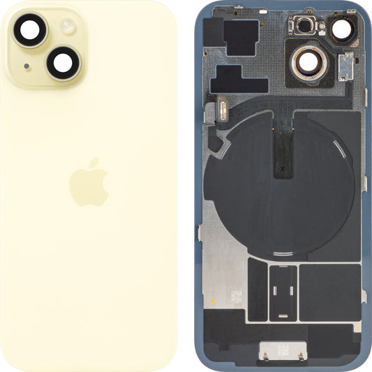 Капак на батерията Apple iPhone 15, Жълт, Swap