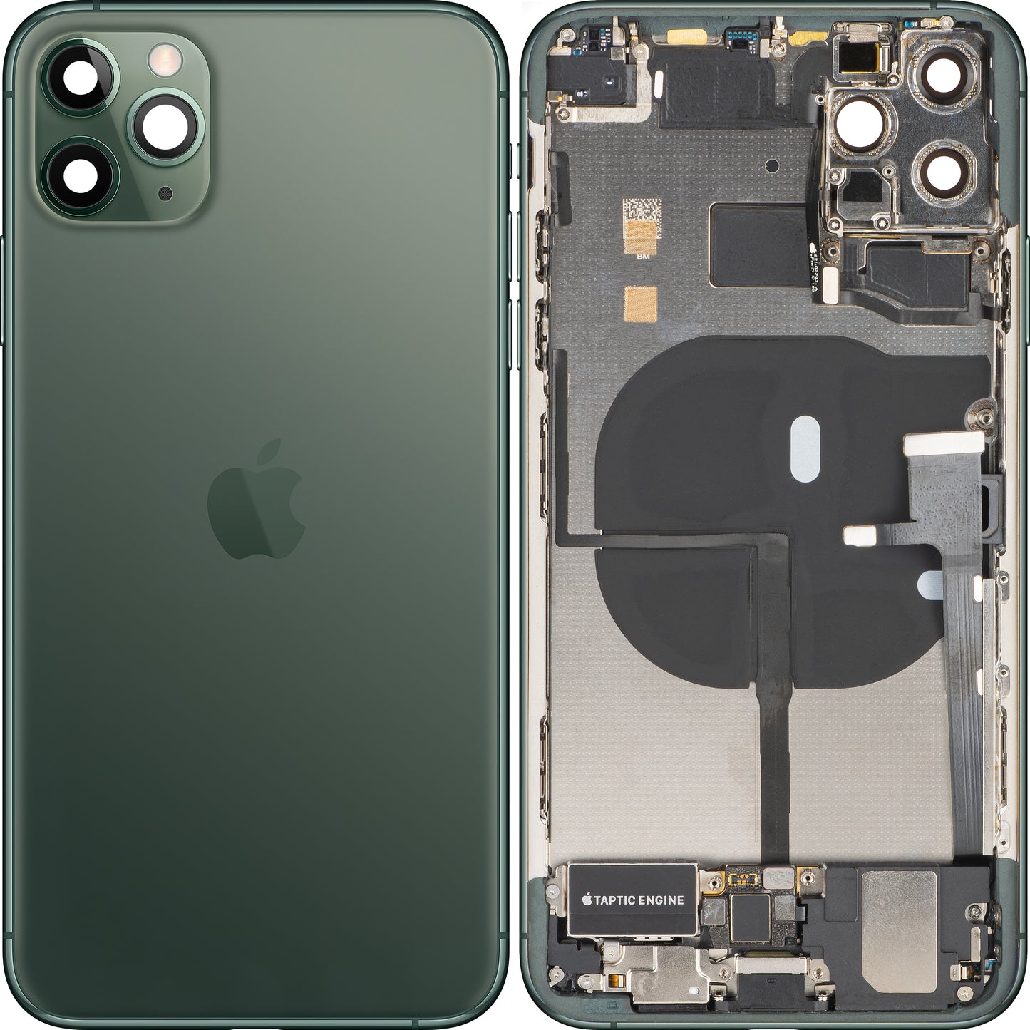 Капак на батерията Apple iPhone 11 Pro Max, със средна корпусна част, пълен комплект, зелен (Midnight Green), Swap