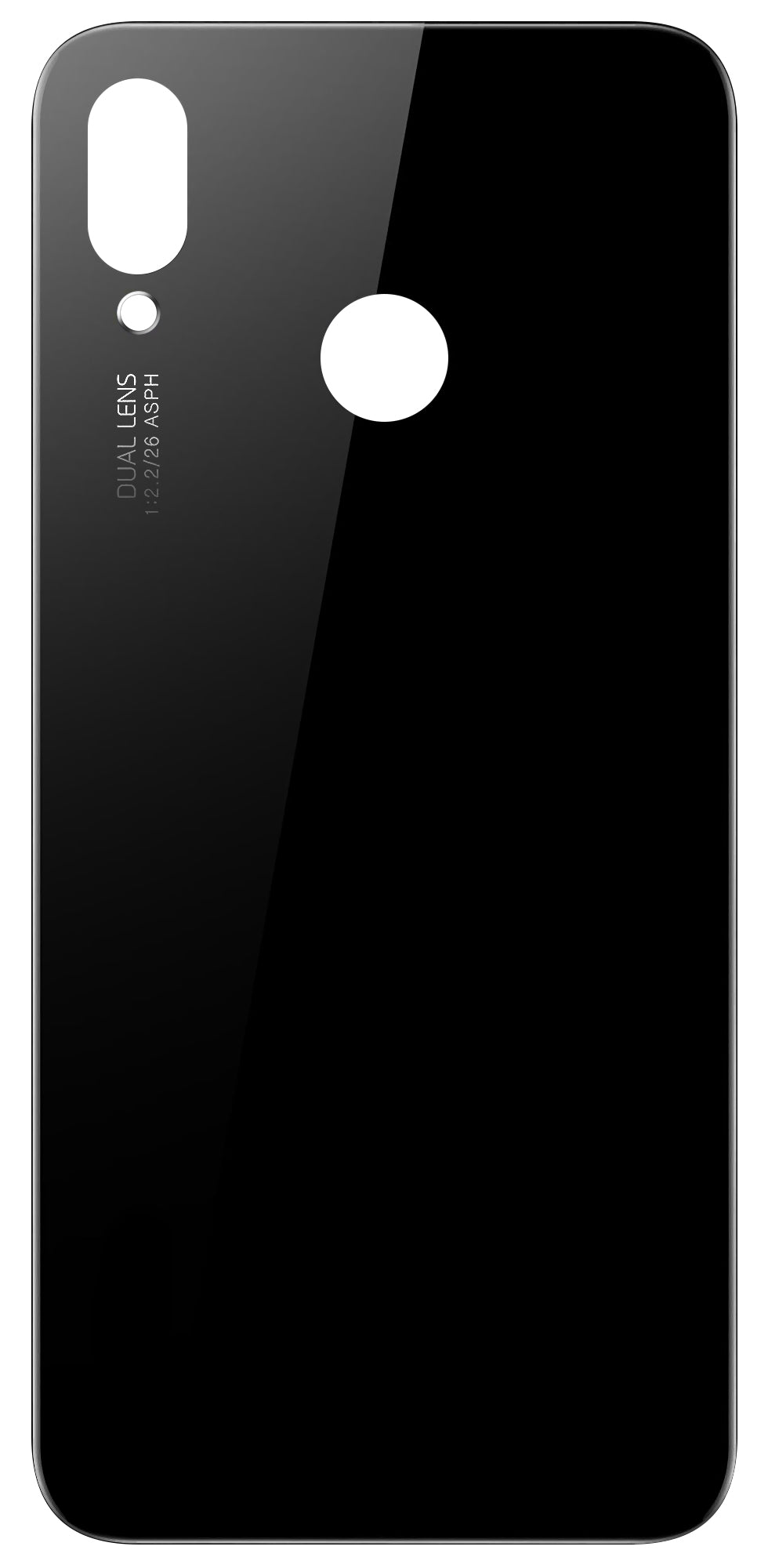 Капак за батерия съвместим с Huawei P20 Lite, черен