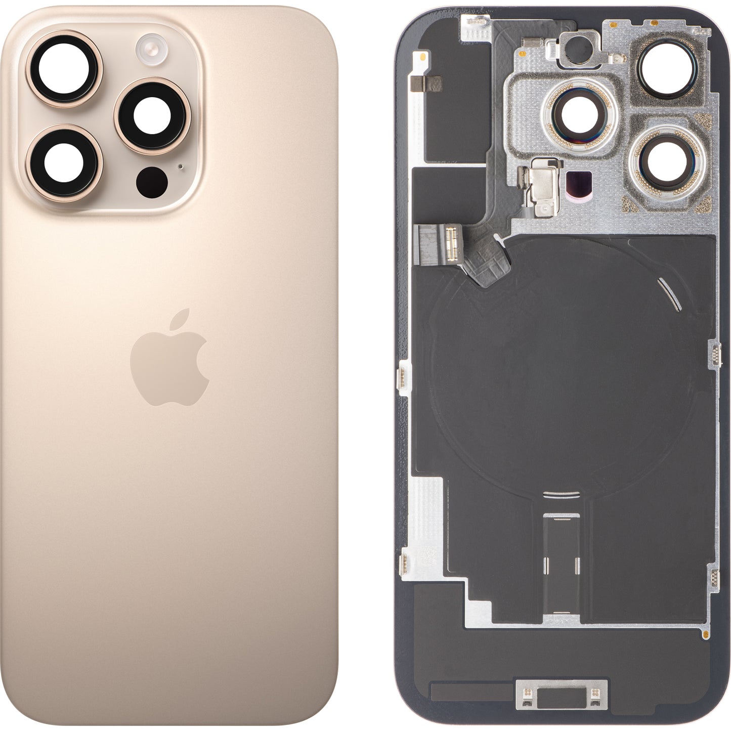 Капак на батерията, съвместим с Apple iPhone 16 Pro, Златист