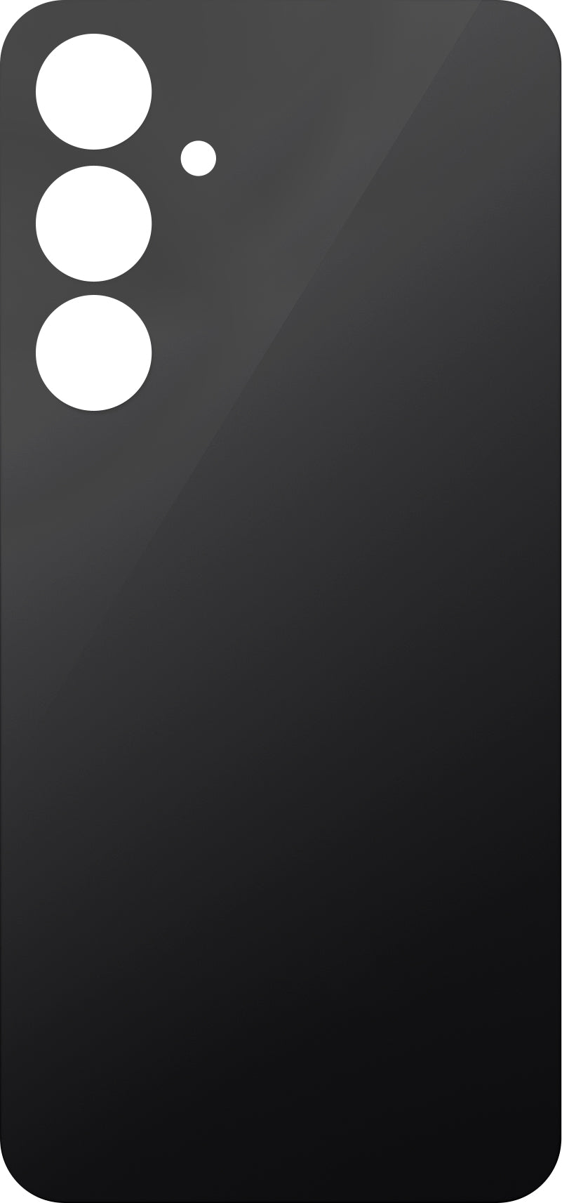 Капак за батерия, съвместим със Samsung Galaxy S24 FE S721, черен