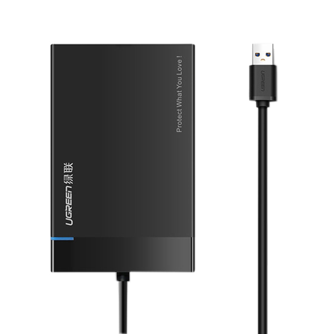 Rack UGREEN US221 за HDD / SSD SATA 2.5inch, USB 3.0, Черен