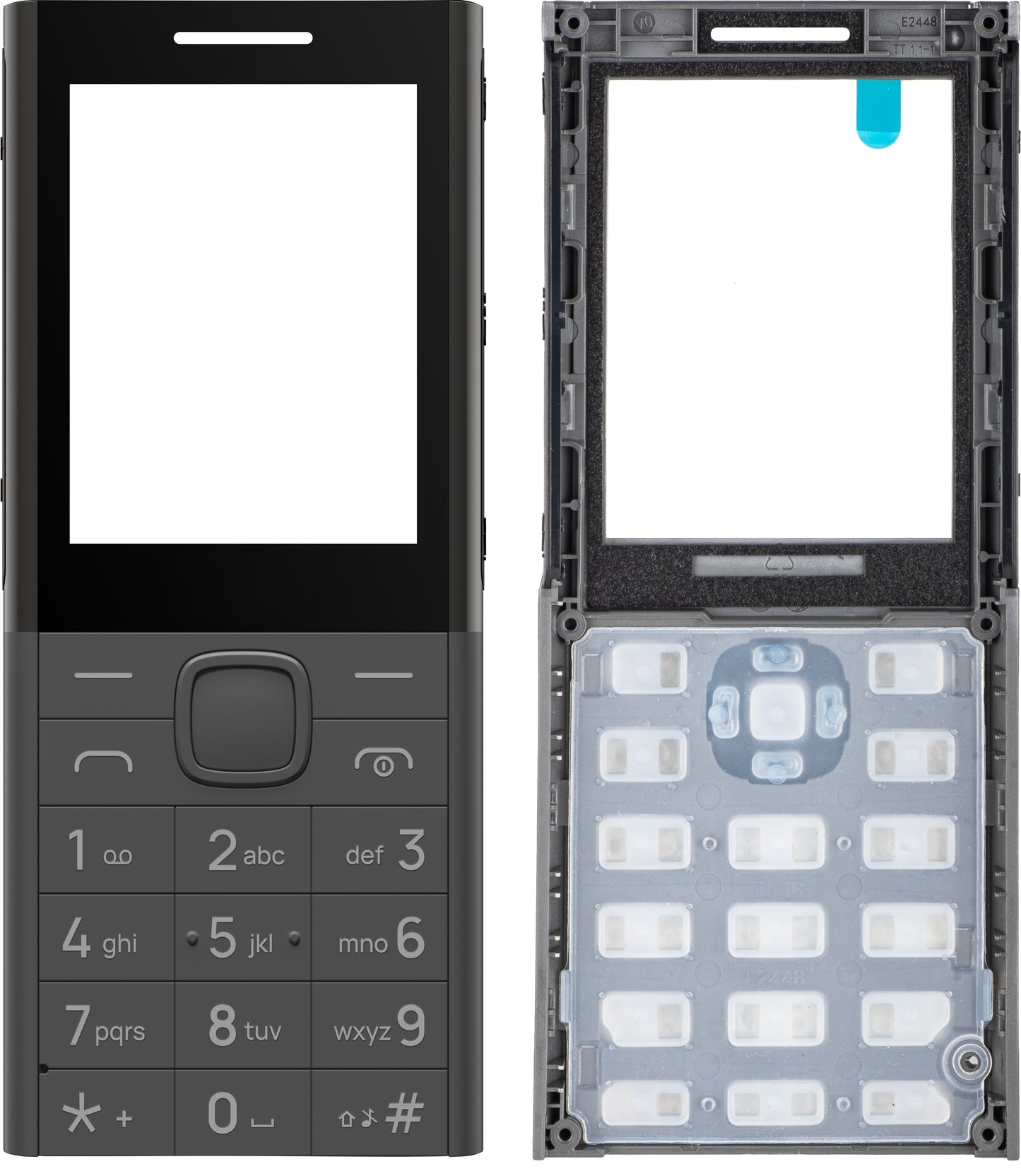 Преден капак за HMD 150 Music, сив