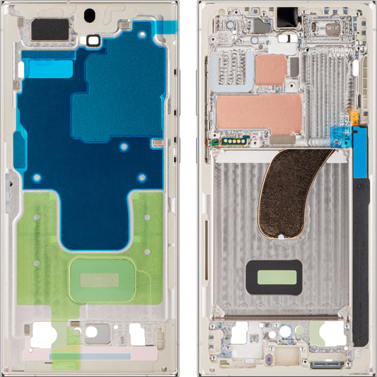 Калъф Mijloc Samsung Galaxy S23 Ultra S918, Crem, сервизен пакет GH96-15833B