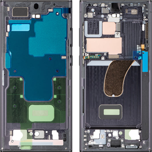 Калъф Mijloc Samsung Galaxy S23 Ultra S918, Phantom Black, сервизен пакет GH96-15833A