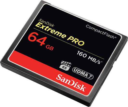 SanDisk Extreme Pro CompactFlash Memory Card, 64GB, UDMA 7 SDCFXPS-064G-X46