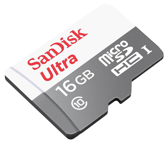 Карта памет microSDHC SanDisk Ultra, 16Gb, Клас 10 SDSQUNS-016G-GN3MN