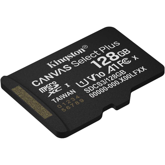 Карта памет microSDXC Kingston Canvas Select Plus Android A1, 128Gb, Клас 10 / UHS-1 U1 SDCS3/128GBSP