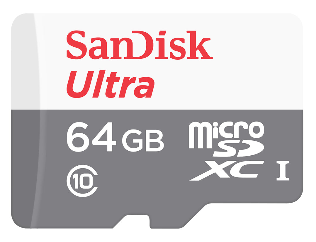 Карта памет microSDXC SanDisk Ultra, 64Gb, Клас 10 SDSQUNR-064G-GN3MN