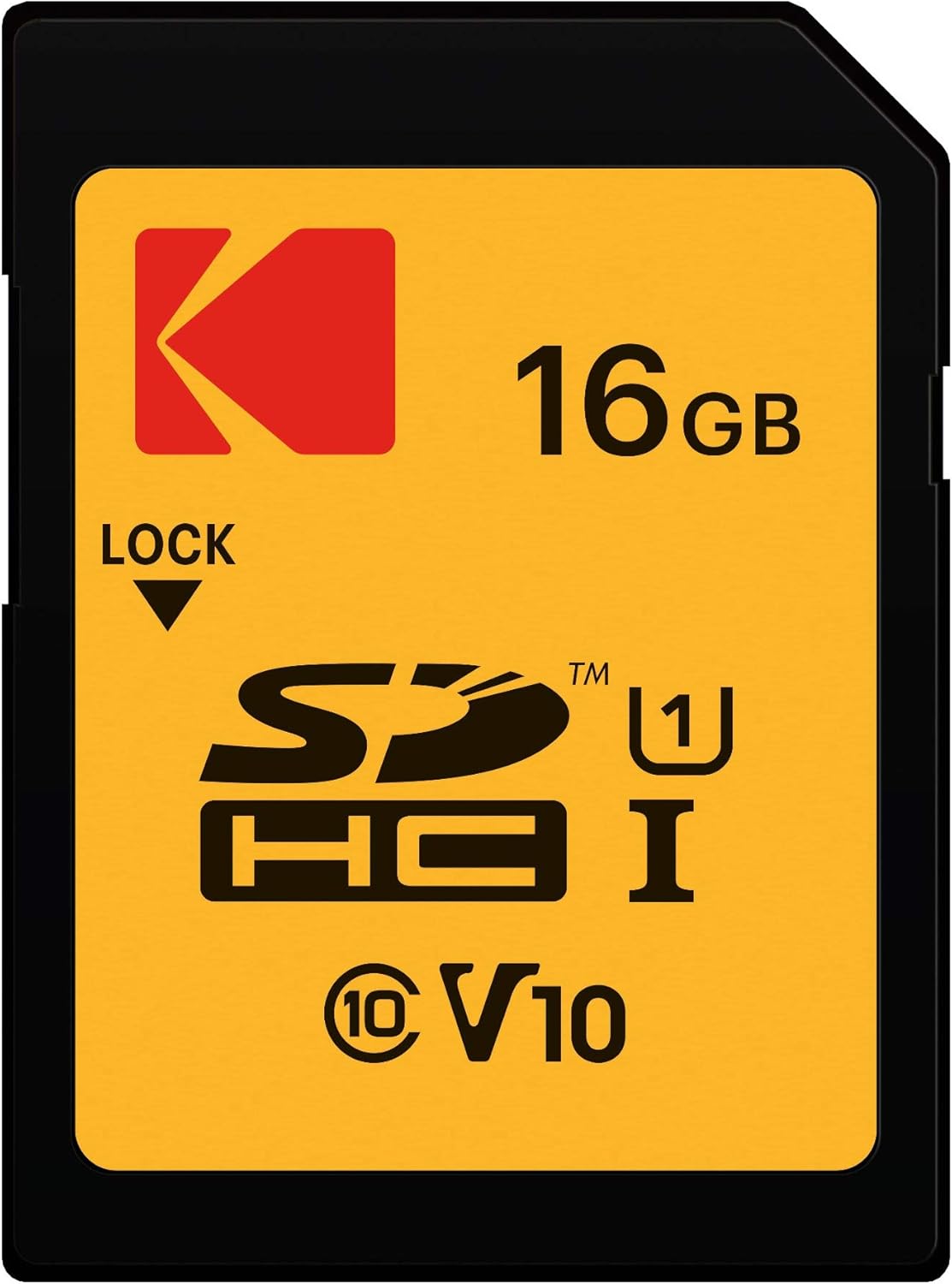 Карта памет SDHC Kodak Premium Performance, 16Gb, Клас 10 / UHS-1 U1 EKMSD16GHC10K
