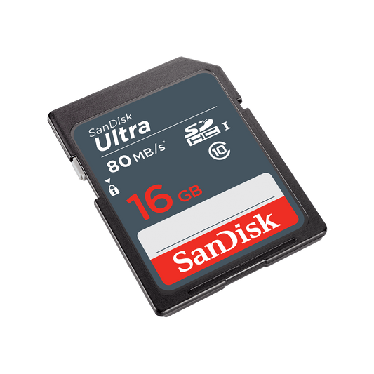 Карта памет SDHC SanDisk Ultra, 16Gb, Клас 10 SDSDUNS-016G-GN3IN