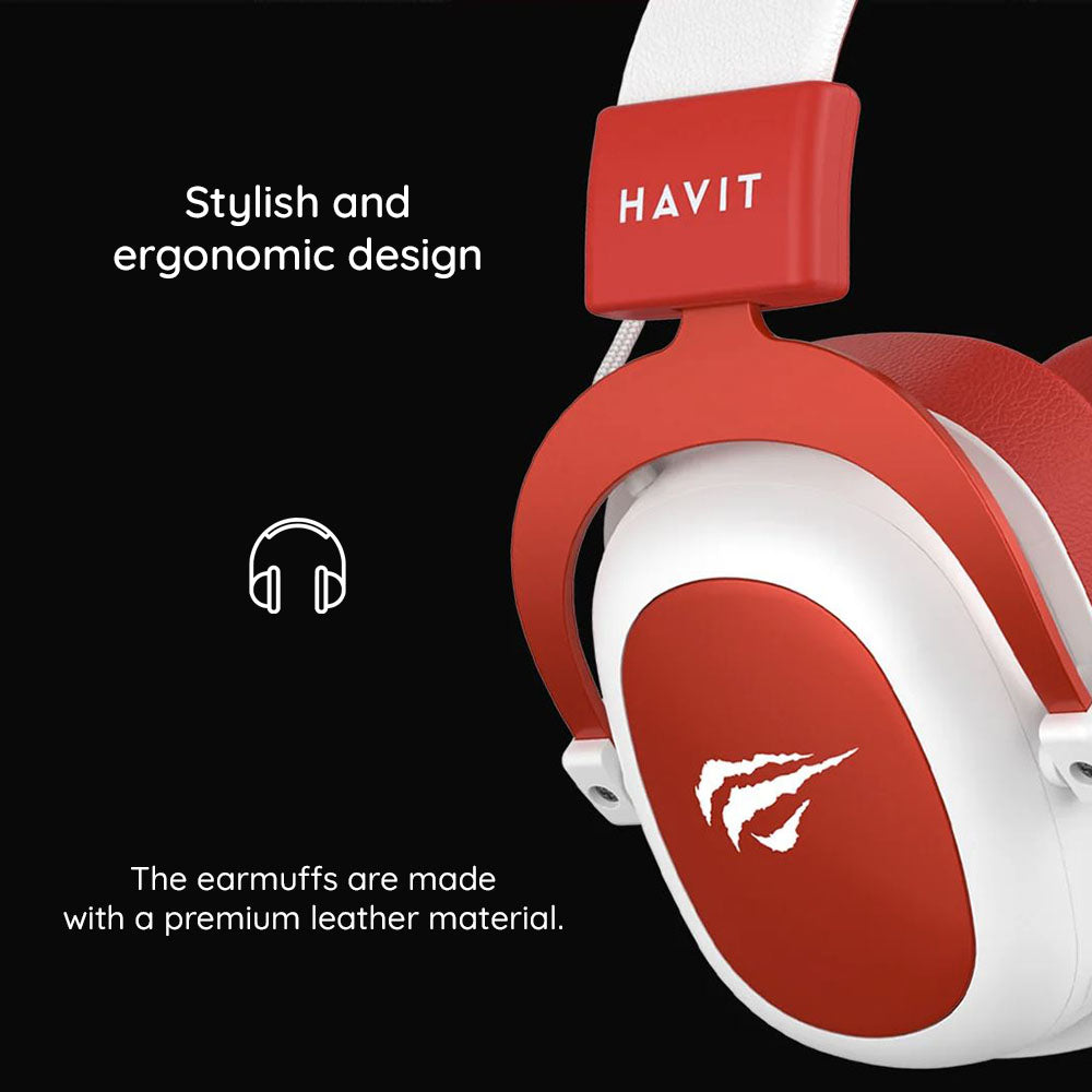 Гейминг слушалки 3.5mm HAVIT H2002D, 2m, Лилаво