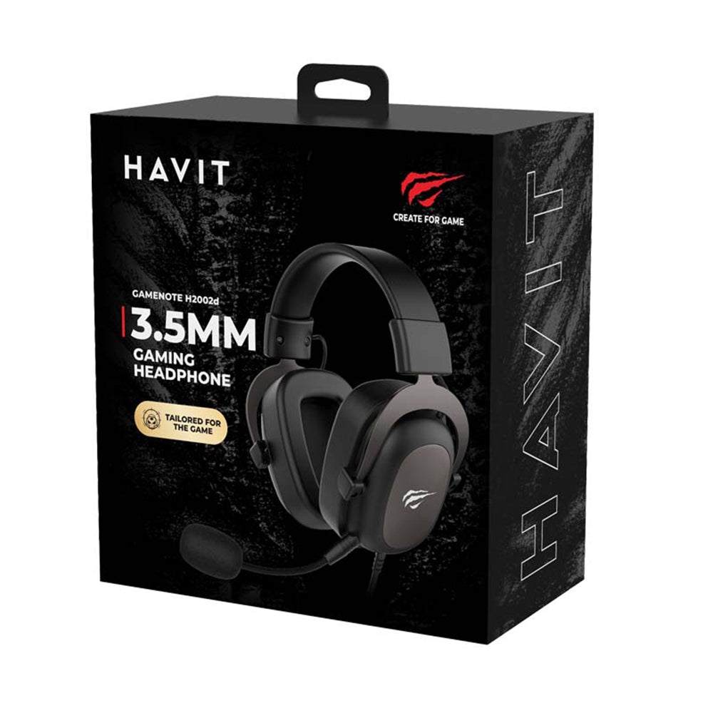 Геймърски слушалки 3.5mm HAVIT H2002E Pro, 2m, Черни