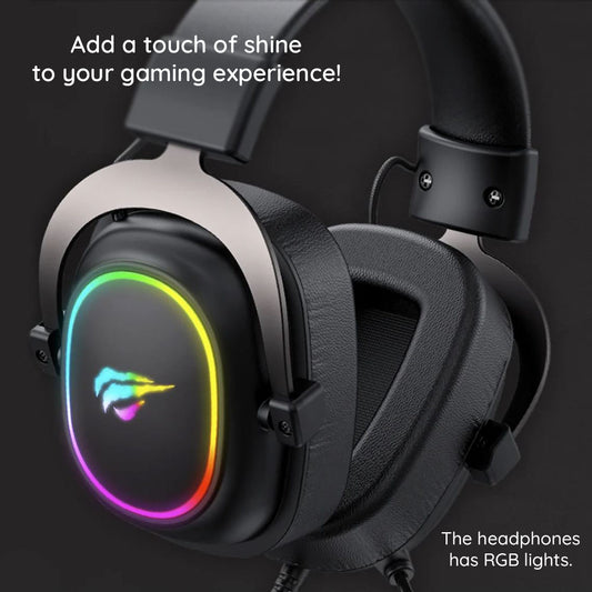 Гейминг слушалки 3.5mm HAVIT H2002P, 2m, Черни