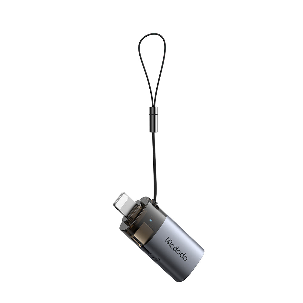 Четец за карти Lightning McDodo OT-7850, USB-A (OTG) - microSD, Черен