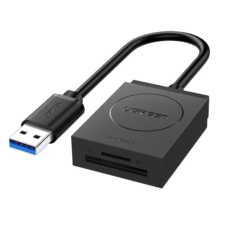 Четец за карти USB 3.0 UGREEN CR127, SD - microSD, Черен