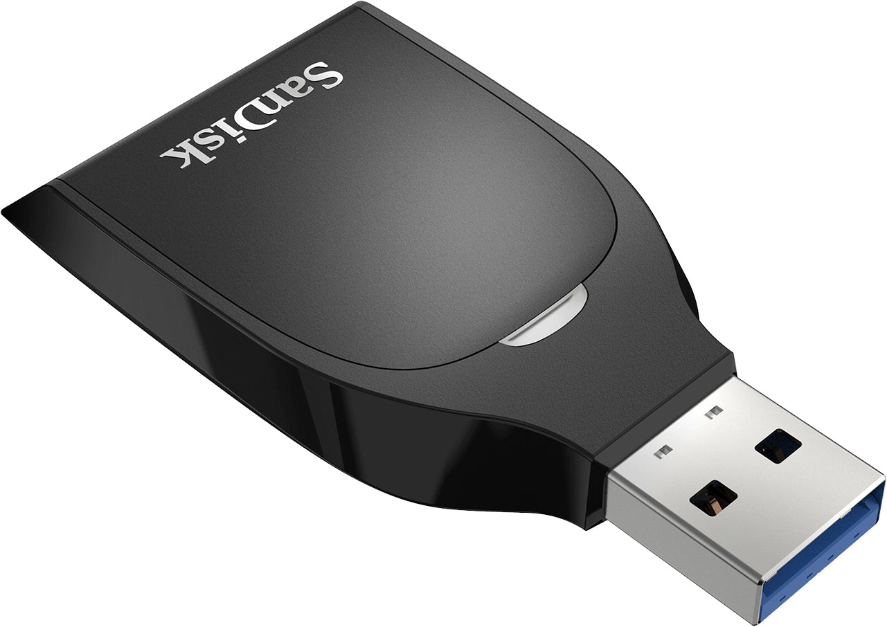 SanDisk USB 3.0 Card Reader, SD, Black SDDR-C531-GNANN