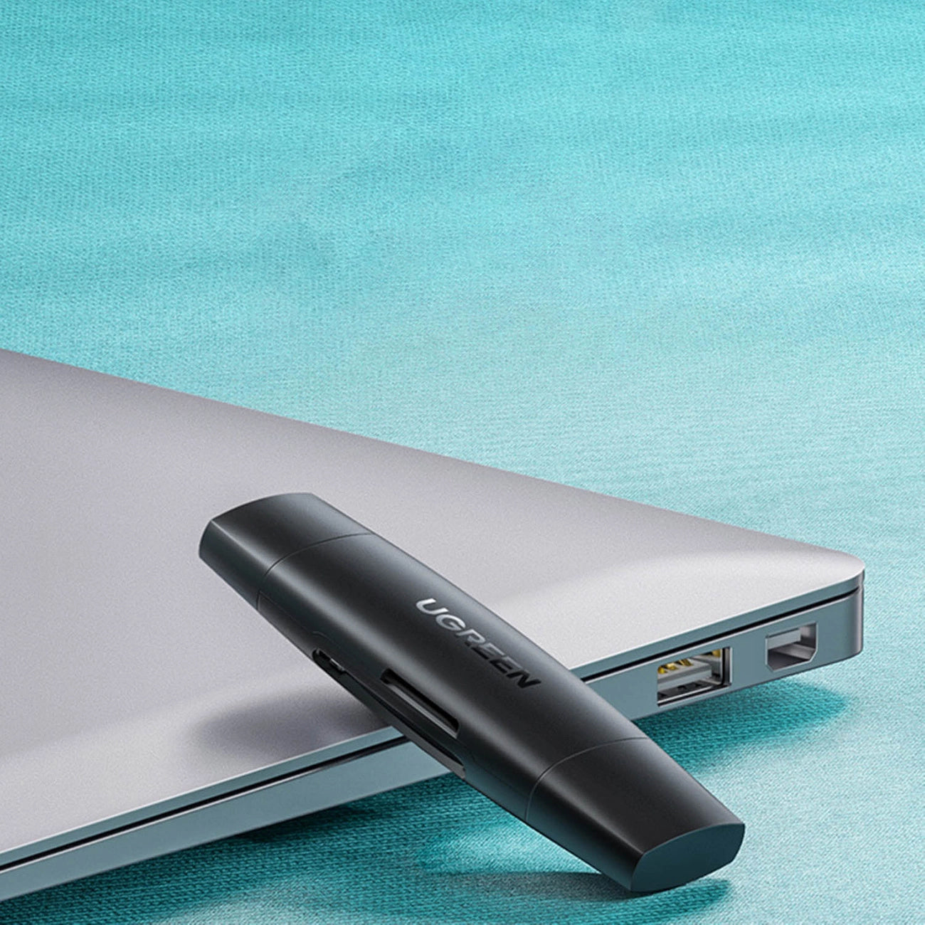 Четец на карти USB / USB-C UGREEN CM304, SD - microSD, черен