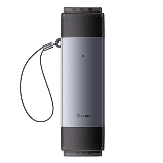 Четец на карти USB / USB-C Baseus Lite, SD - microSD, сив WKQX060113