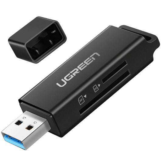 USB 3.0 четец за карти UGREEN CM104, SD - microSD, черен