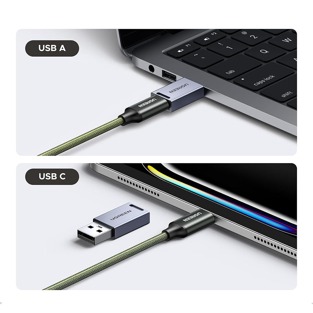 Четец за карти USB / USB-C с органайзер UGREEN CM856 (55899), 2 x SD - microSD, Сив