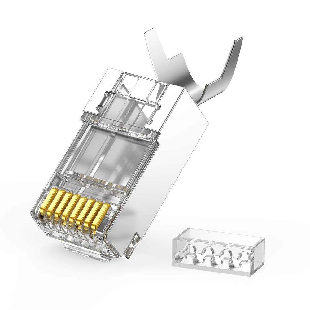 Мрежов конектор UGREEN NW123, RJ45, Cat6A/7, комплект от 10 броя