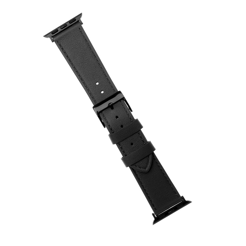 Каишка Fixed Leather за Apple Watch 42mm / 41mm / 40mm / 38mm Series, Черна