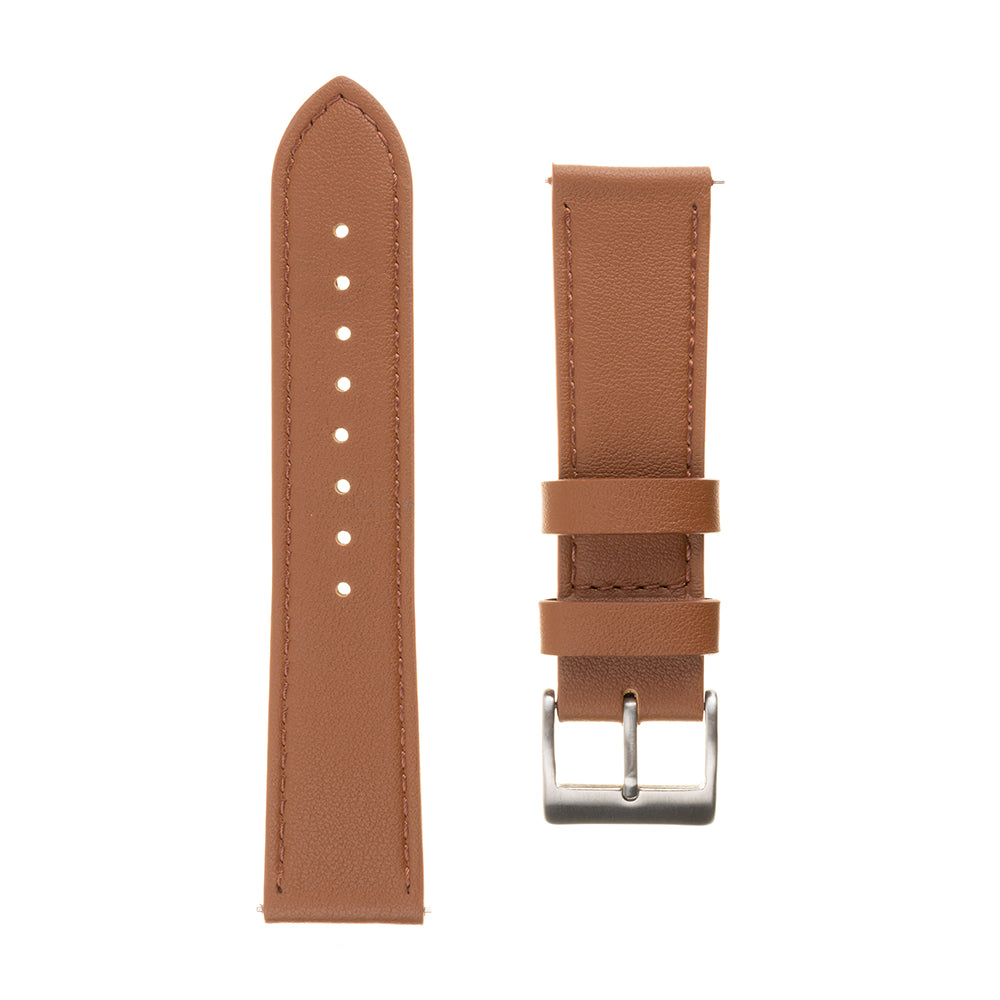 Каишка Fixed Leather за Samsung Galaxy Watch / Huawei Watch Series, 20mm, Кафява