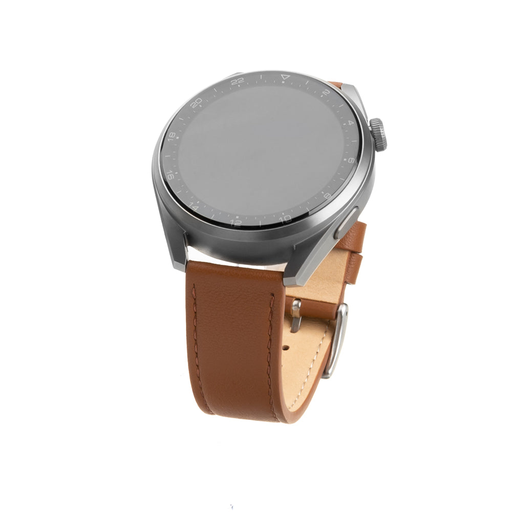 Каишка Fixed Leather за Samsung Galaxy Watch / Huawei Watch Series, 20mm, Кафява