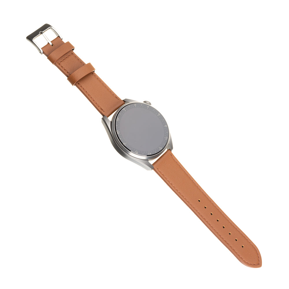 Каишка Fixed Leather за Samsung Galaxy Watch / Huawei Watch Series, 20mm, Кафява